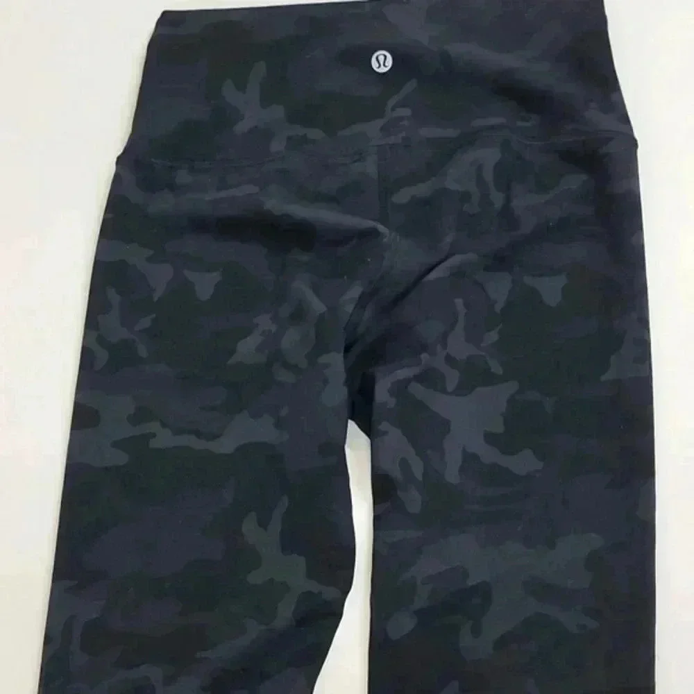 Lululemon Wunder Train High-Rise Crop 21"Heritage 365 Camo Deep Coal Multi - Picture 10 of 14